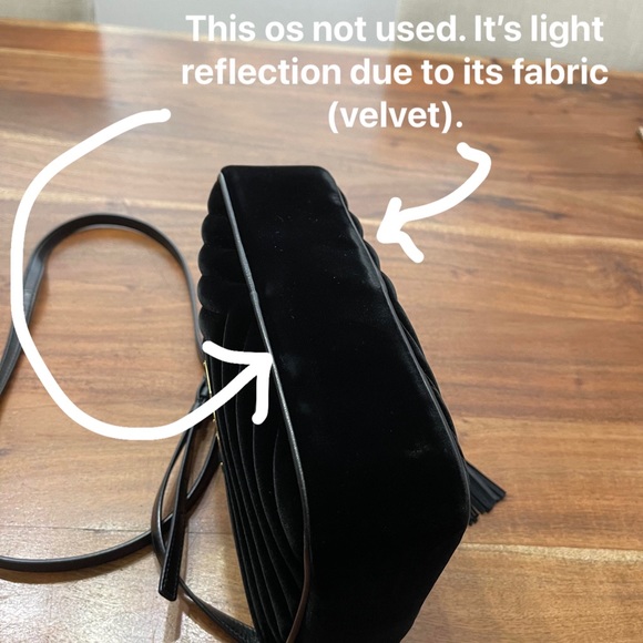 ❌SOLD❌ Saint Laurent Lou camera bag black velvet - Picture 13 of 16